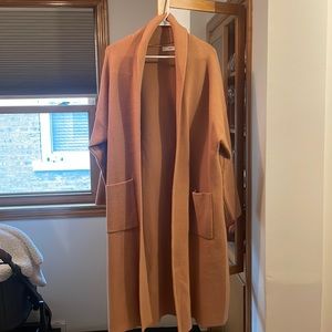 Mango Oversized Knitted Coat with Pockets